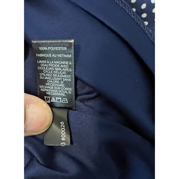 Express Navy On / Off Shoulder Mini Dress  XS  Shift  Date Night Dark Romantic - Picture 9 of 10